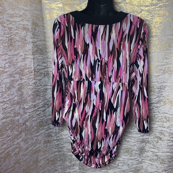 Motherhood Maternity Multicolour Abstract Print Blouse Size M - Picture 8 of 13